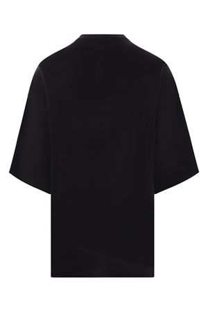 T-shirt Tommy T in cotone nero RICK OWENS | RU01E5283JA09